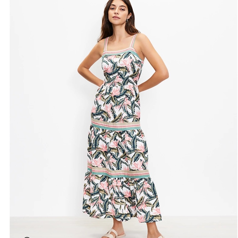 Loft Paradise Tiered Maxi Dress